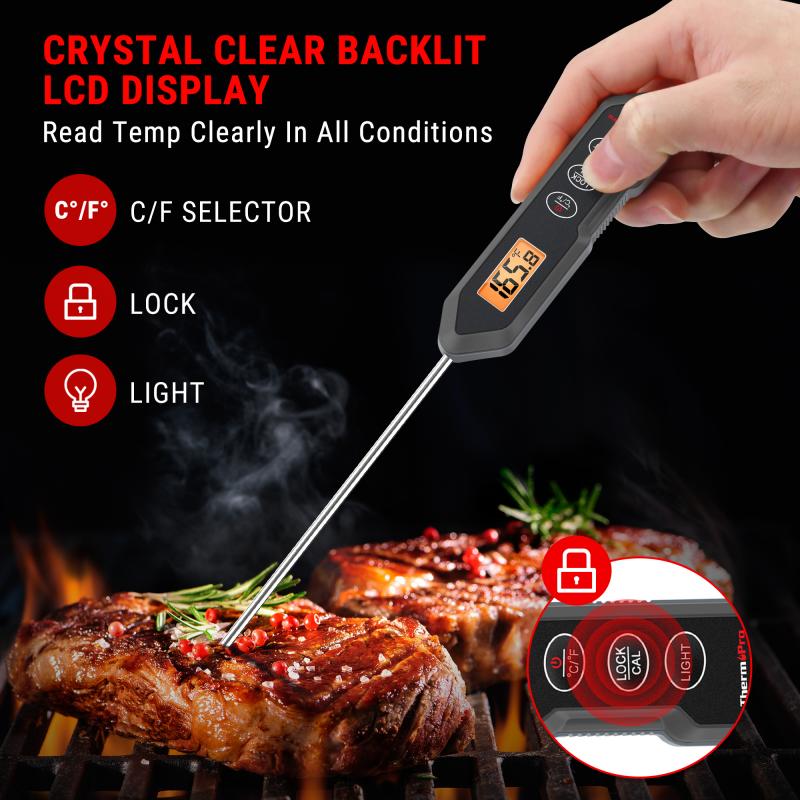 ThermoPro TP620 Backlight Digital BBQ Meat Thermometer For Kitchen